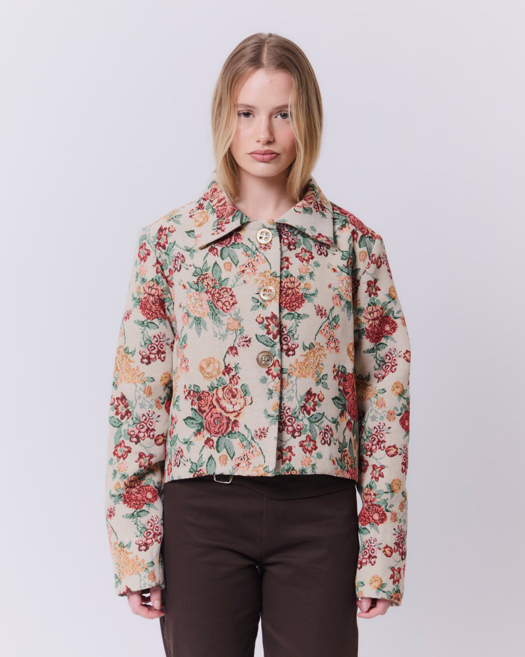 Chaqueta Flora Beige