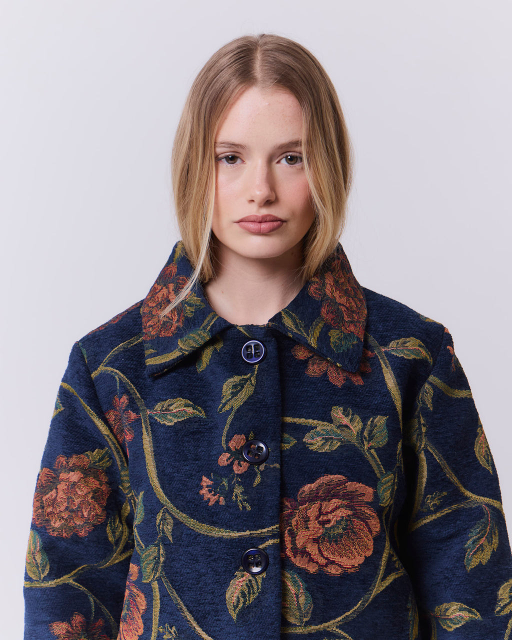Chaqueta Flora Índigo