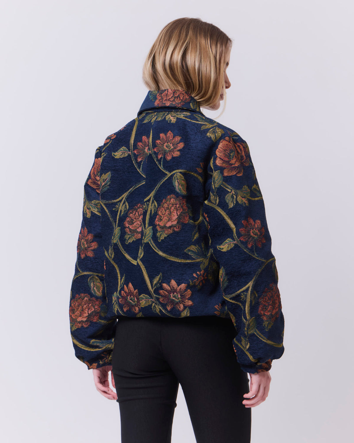 Bomber Flora Índigo
