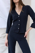 Blusa Perla Índigo