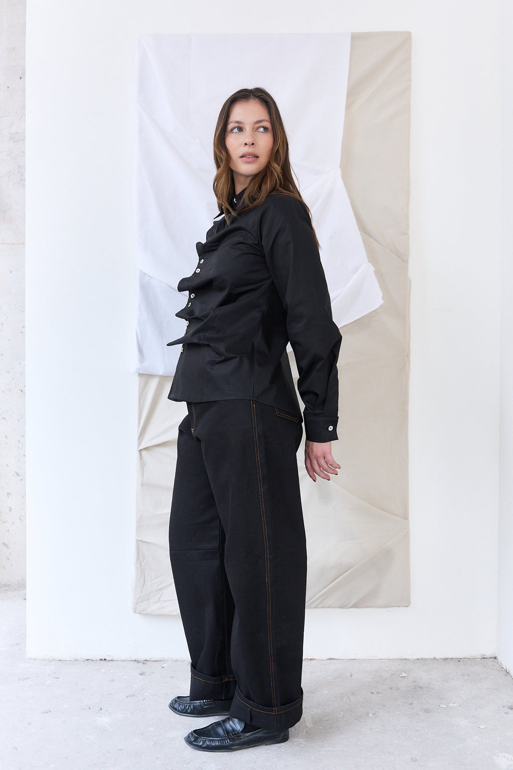 Blusa Pliegues Sombra