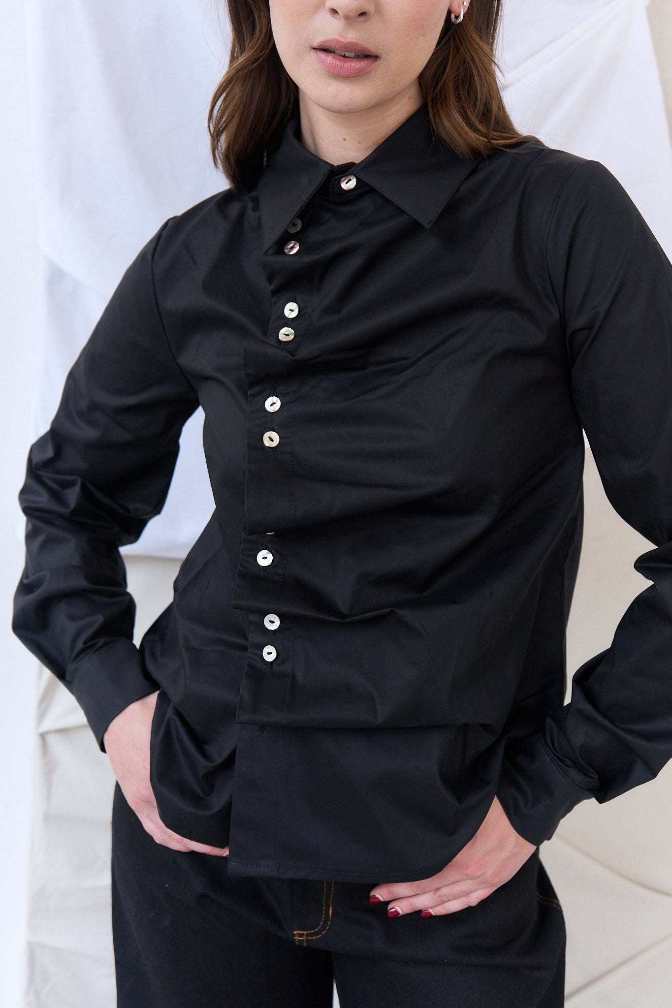 Blusa Pliegues Sombra