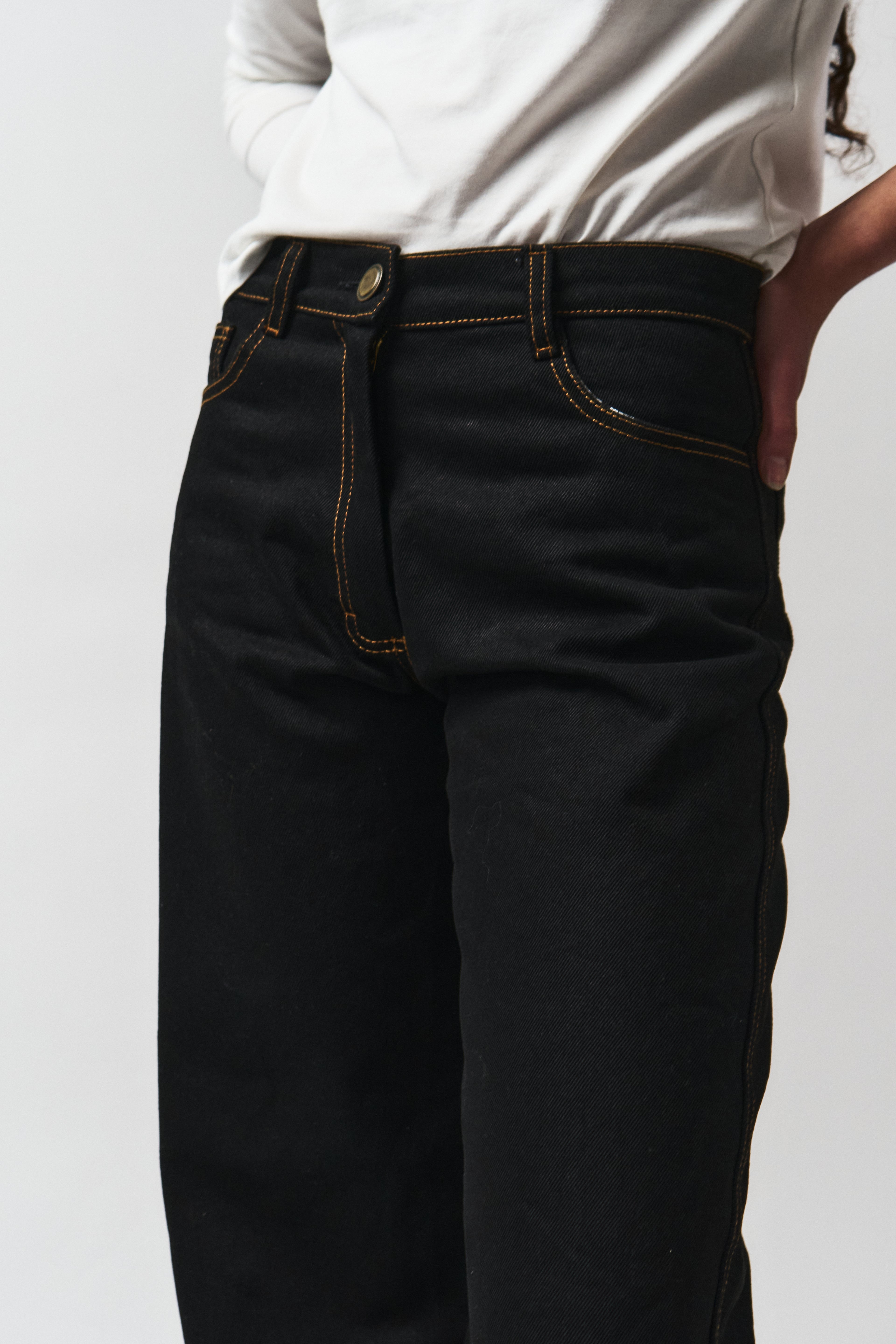 Pantalón denim corteza